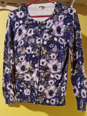 Purple Floral Talbot Cardigan